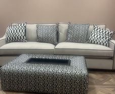 Custom 4 seater, 1 seater and footstool