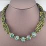 Antique Venetian Style Millefiori & Stripe Glass Beads Necklace Image 5