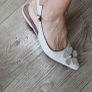 KENSIE beige sling backs with floral detail Sz 7UK Image 9
