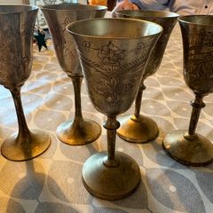 Silver nickel plated glasses