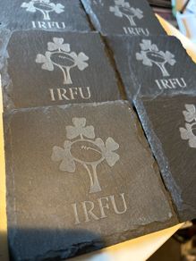 irfu boack slate coaster 6 pack