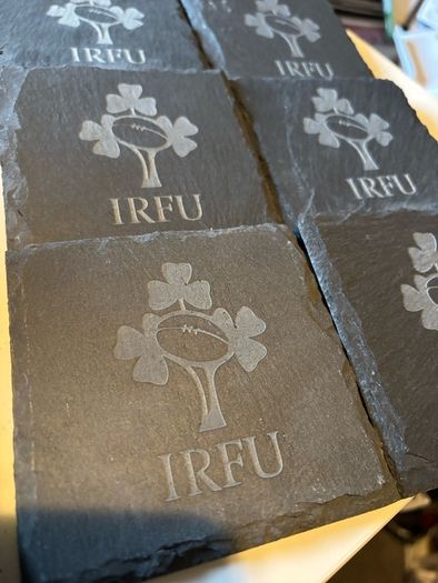 irfu boack slate coaster 6 pack