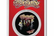 2023 Niue 2 Dollars 1 oz Silver Bullion Coloured Coin - The Aerosmith Band 50th Anniversary BU. Slab.