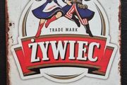 Zywiec polish beer, vintage style metal sign .