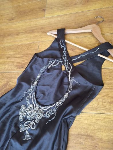 vintage karen millen embellished satin maxi dress occasion wedding party