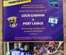 2015 Wexford v Waterford - GAA Allianz Hurling League Programme