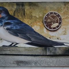 Estonia 2 Euro Base Metals Brilliant Uncirculated Coin 2023 - Barn Swallow - Estonian National Bird