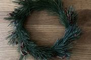 christmas candle surround or mini wreath