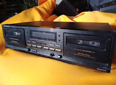 Pioneer double cassette deck player
