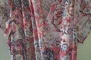 Punt Roma pink floral dress size medium