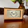 Vintage Working Post Modern Staiger Chrometron Gilt Metal Quartz 1970s Image 9