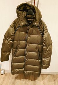 Maje long down coat XS