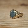 Men's Vintage 9ct Gold Roman Centurion Signet Ring - 3,6g Image 3