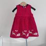 Cute Baby Girls Red Dress from Jojo Maman Bebe. Age 12-18 months / EU 80cm Image 4