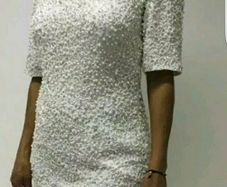 Asos Pearl Embellished Mini Dress