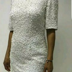 Asos Pearl Embellished Mini Dress