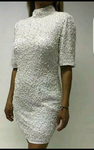Asos Pearl Embellished Mini Dress