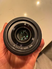 Panasonic Lumix 25mm F1.7, H-H025E-K Prime Lens, Black, Micro 4/3 Mount, Compatible Panasonic and Olympus