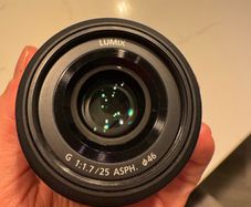 Panasonic Lumix 25mm F1.7, H-H025E-K Prime Lens, Black, Micro 4/3 Mount, Compatible Panasonic and Olympus