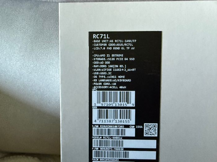ROG Ally Z1 Extreme 1tb