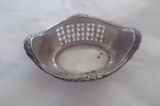 a vintage sterling  silver bon bon dish