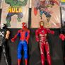 Hasbro Titan Hero 12 inch Figures x6 and 4 Tin Comic Signs Image 2
