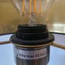 Dar Lighting Reese Ceramic Table Lamp with Black Gold Shade Image 7