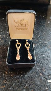 Rare Welsh Clogau 9ct Rose Gold Lovespoon Earrings