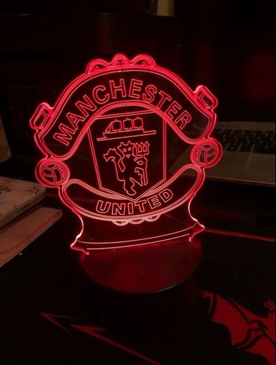 3D Manchester United lamp