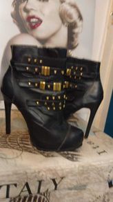 Black Ankle Boots Size 8