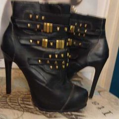 Black Ankle Boots Size 8
