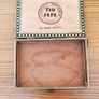 Vintage Tio Pepe wooden cigar box, specifically designed to hold 25 Swiss Whiffs Image 3
