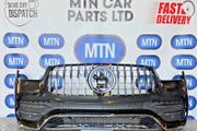 Front Bumper For A Mercedes Gle  2020-2024 Amg Line W167 With Gtr Grill C197 Black