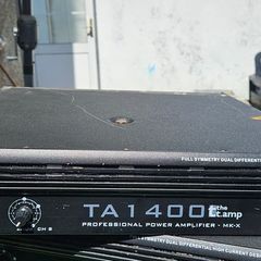 4 x Proel Next12HP 300w Speakers & 2 x amps