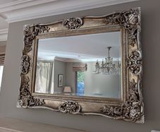 Stunning ornate gold mirror