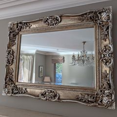 Stunning ornate gold mirror