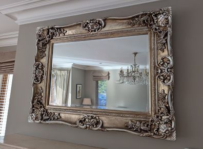 Stunning ornate gold mirror