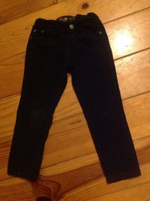 Age 3-4 Slim Fit Black Cords