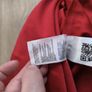 GUESS Red Bodycon Midi Dress Rhinestone Logo Side Tie Detail Size M cotton Image 7