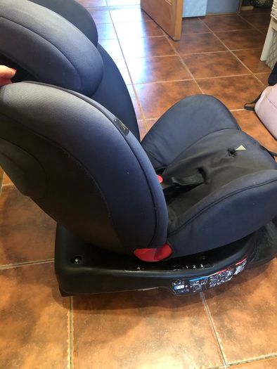 Rotating car seat with isofix