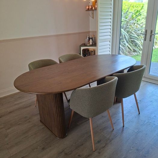 Mid Century Walnut table with chairs