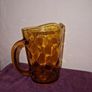 Vintage Large Amber Glass Jug Image 5