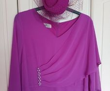 Ladies Wedding guest dress and head piece