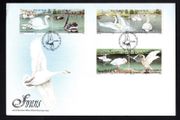 1991 Isle of Man Swans Commemorative Stamps Addressed First Day Cover (FDC)