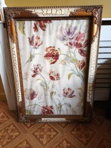 Large crackle effect gold picture frame - 20 x 30 inches