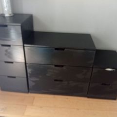 3 Storage Drawer Units