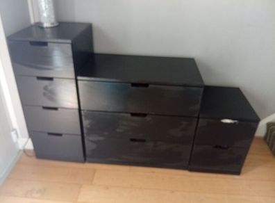 3 Storage Drawer Units