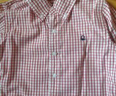 Age 3 Benetton Red Check Shirt