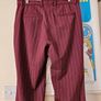 & Other Stories burgundy wool blend wide legged trousers office siren smart Size 12-14 Image 8