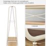 New Industrial Clothes Rail With 2 Shelves (Cream) FREE P&P Image 5